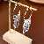 Wholesale Silver Needle Diamond Inlaid Pearl Earrings Supply - 48# Silver Needle-Platinum Chain Tassel Earrings-Real Gold Plating-Silver