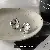 Wholesale Silver Needle Diamond Inlaid Pearl Earrings Supply - 49# Silver Needle-Irregular Metal Geometric Stud Earrings