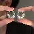 Wholesale Silver Needle Diamond Inlaid Pearl Earrings Supply - 56# earrings-triangular hollow irregular circles