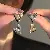 Wholesale Silver Needle Diamond Inlaid Pearl Earrings Supply - 61# Silver Needle-Love Tassel Earrings-Regular-Gold-Silver