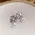 Wholesale Silver Needle Diamond Inlaid Pearl Earrings Supply - 62# Silver Needle-Zircon Square Pearl Stud Earrings