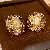 Wholesale Medieval Vintage Silver Needle Earrings for Retail Success - 2# Silver Needle-Purple Diamond Portrait Stud Earrings