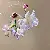 Wholesale Resort Handmade Chiffon Flower Pearl Tassel Earrings for Retailers - 2# Silver Needle-Purple