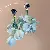 Wholesale Resort Handmade Chiffon Flower Pearl Tassel Earrings for Retailers - 7# silver needle-blue