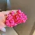 Wholesale Resort Handmade Chiffon Flower Pearl Tassel Earrings for Retailers - 10# silver needle-rose red
