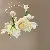 Wholesale Resort Handmade Chiffon Flower Pearl Tassel Earrings for Retailers - 13# silver needle-off-white