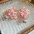 Wholesale Resort Handmade Chiffon Flower Pearl Tassel Earrings for Retailers - 16# silver needle-pink
