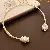 Wholesale Irregular Cross Pearl Necklace - High-End Supply - 18# gold-pleated oval pearl necklace