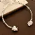 Wholesale Irregular Cross Pearl Necklace - High-End Supply - 19# Silver-pleated oval pearl necklace