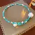Wholesale Irregular Cross Pearl Necklace - High-End Supply - 11# blue pearl glazed beaded necklace