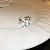 Wholesale Elegant Butterfly Flower Zircon Ring for Retailers - 8# Silver-Zircon Open Ring