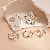Wholesale Elegant Butterfly Flower Zircon Ring for Retailers - 11# Silver-Pearl Flower Open Ring (Set of Five)