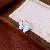 Wholesale Elegant Butterfly Flower Zircon Ring for Retailers - 12# butterfly crystal zircon open ring