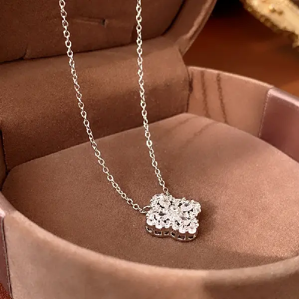 Necklace - silver.,tkmbeautysupply.com