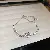 Zircon Bracelet Wholesale | Light Luxury & High Quality Supply - Pink zircon square bracelet