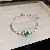 Zircon Bracelet Wholesale | Light Luxury & High Quality Supply - Green zircon square bracelet