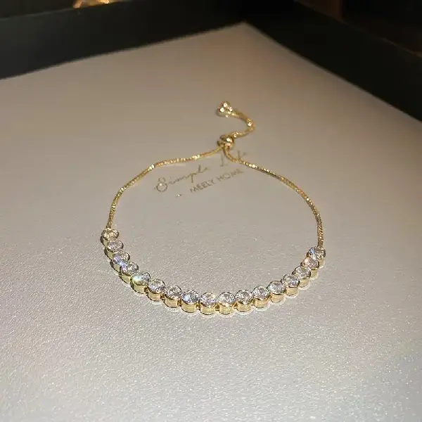 Bracelet - gold (real gold plating),tkmbeautysupply.com