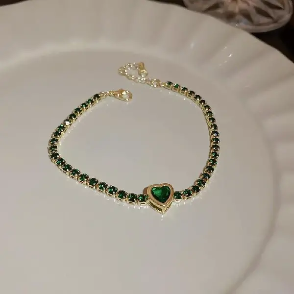 Bracelet-green love,tkmbeautysupply.com
