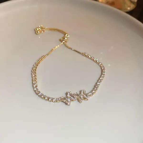Bracelet-Golden Butterfly,tkmbeautysupply.com