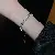 Zircon Bracelet Wholesale | Light Luxury & High Quality Supply - White gold pearl, diamond and zircon stitching bracelet