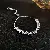 Zircon Bracelet Wholesale | Light Luxury & High Quality Supply - Silver Zircon Oval Pull-Out Bracelet