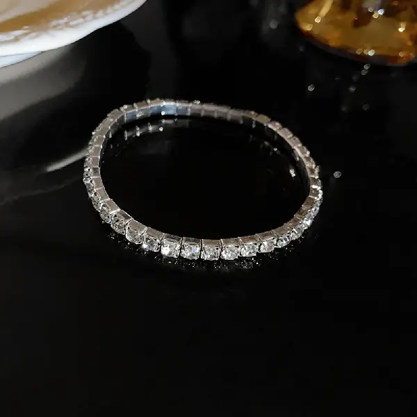 Diamond elastic claw diamond bracelet (suitable for sisters with thin hands),tkmbeautysupply.com