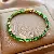 Zircon Bracelet Wholesale | Light Luxury & High Quality Supply - 14k real gold electroplated emerald zircon bracelet