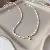 Mother-of-Pearl & Zircon Supply with Real Gold Quality - Ball pearl necklace