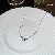 Mother-of-Pearl & Zircon Supply with Real Gold Quality - White gold zircon letter H necklace