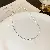 Mother-of-Pearl & Zircon Supply with Real Gold Quality - Square silver necklace