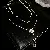Mother-of-Pearl & Zircon Supply with Real Gold Quality - Pearl Camellia Flower Double Layer Necklace