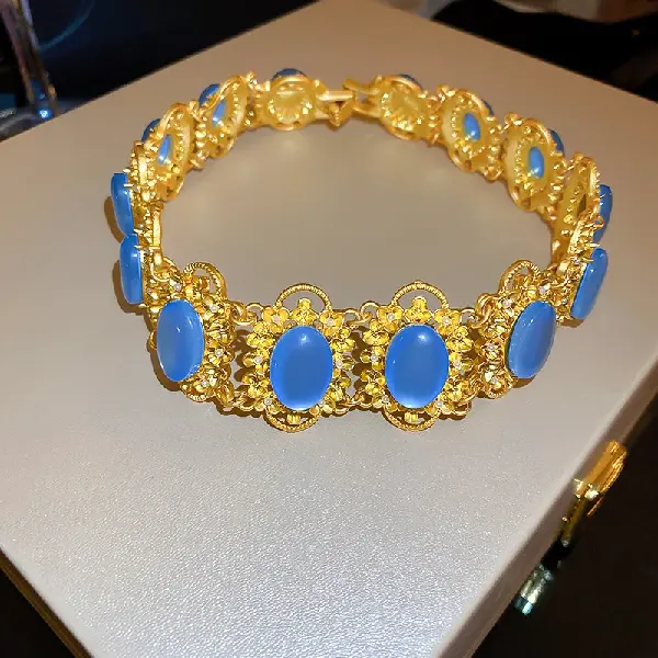 7# necklace-blue,tkmbeautysupply.com