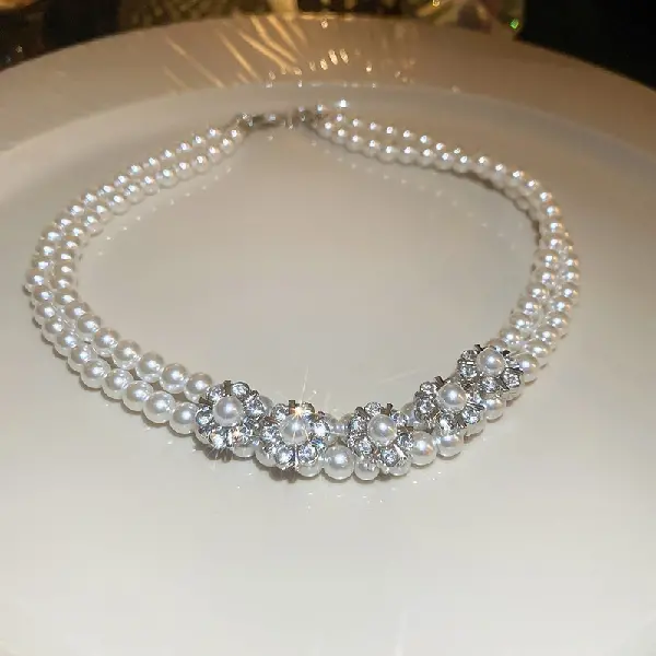 11# necklace-white,tkmbeautysupply.com