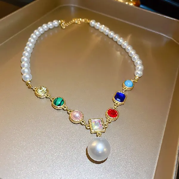12# necklace-color-white,tkmbeautysupply.com