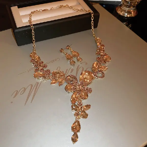 21# necklace-champagne color (set of two),tkmbeautysupply.com