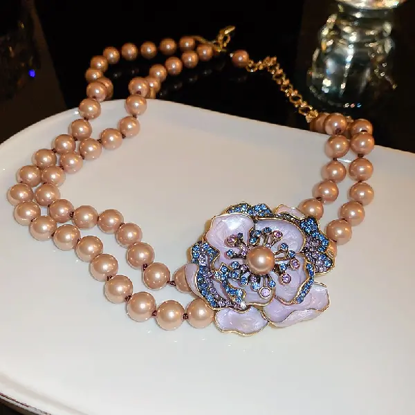 22# necklace-champagne-purple 10mm),tkmbeautysupply.com