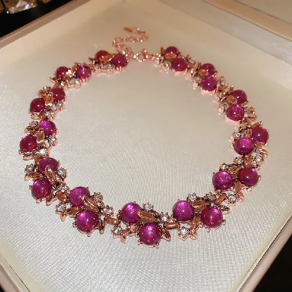 23# necklace-gold-purple,tkmbeautysupply.com