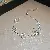 Wholesale Zircon Geometric Bracelet | High-End Luxury Supply - 4# Silver - Four-leaf clover, zircon and mother-of-pearl flower bracelet