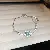 Wholesale Zircon Geometric Bracelet | High-End Luxury Supply - 11# Silver-Blue-Zircon Square Bracelet