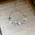 Wholesale Zircon Geometric Bracelet | High-End Luxury Supply - 16# Silver-Blue-Zircon Clover Cat’s Eye Pendant Bracelet