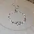 Wholesale Zircon Geometric Bracelet | High-End Luxury Supply - 18# Silver-Zircon Love Bracelet