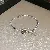 Wholesale Zircon Geometric Bracelet | High-End Luxury Supply - 24# Silver-White-Four-Leaf Clover Zircon Bracelet
