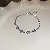 Wholesale Zircon Geometric Bracelet | High-End Luxury Supply - 38# silver-purple-square zircon bracelet