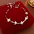Wholesale Zircon Geometric Bracelet | High-End Luxury Supply - 43# silver-snowflake flower rhombus zircon adjustable bracelet