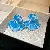 Wholesale Vintage Blue Flower Earrings | Trendy Retro Supply - 5# Silver Needle Flower Diamond Stud Earrings-Blue
