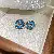 Wholesale Vintage Blue Flower Earrings | Trendy Retro Supply - 14# Silver Needle Diamond Pearl Stud Earrings-Silver-Blue.