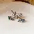 Wholesale Vintage Blue Flower Earrings | Trendy Retro Supply - 39# Silver Needle Fish Stud Earrings-Silver-Blue