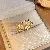 Wholesale Real Gold Electroplated Love Open Ring for Retailers - 10 open ring - gold circle (real gold plating).