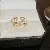 Wholesale Real Gold Electroplated Love Open Ring for Retailers - 29# ring-gold double layer (real gold plating).