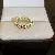 Wholesale Real Gold Electroplated Love Open Ring for Retailers - 34# ring-gold chain.